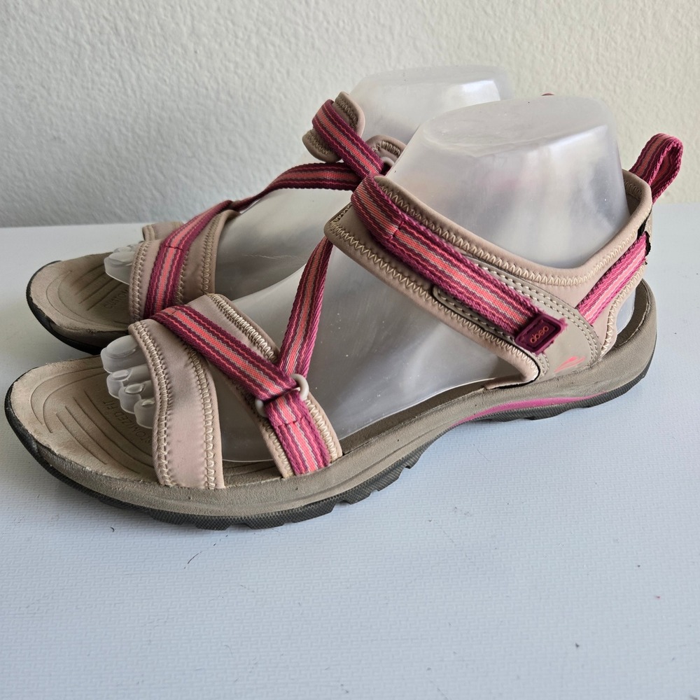 Abeo H2O Dunes Sand Women 9.5 Tan Pink Athletic Hiking Sandals BIO System